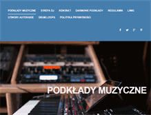 Tablet Screenshot of podklady-muzyczne.pl